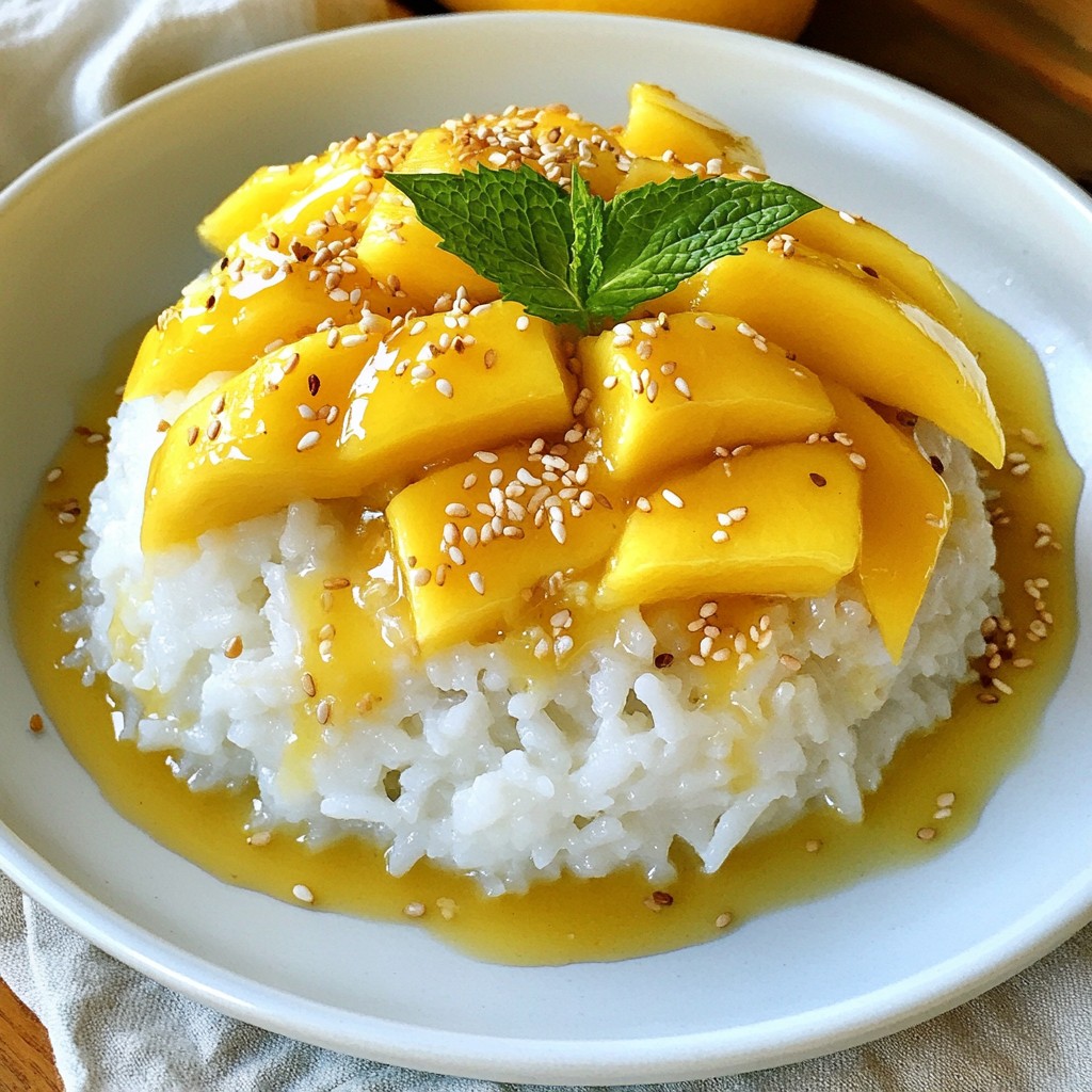 Thai Mango Sticky Rice Irresistible Dessert Recipe