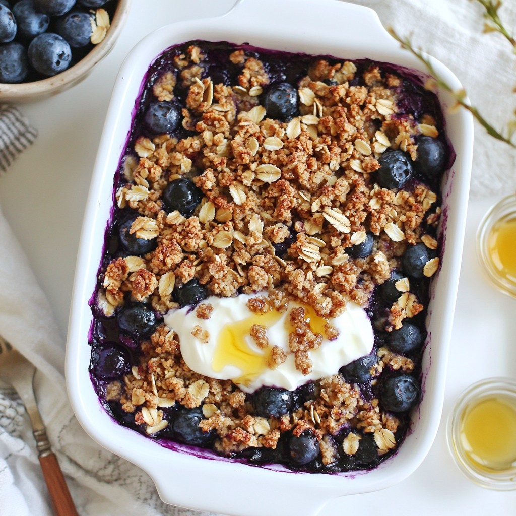 Blueberry Crumble Breakfast Bake Simple and Tasty Dish