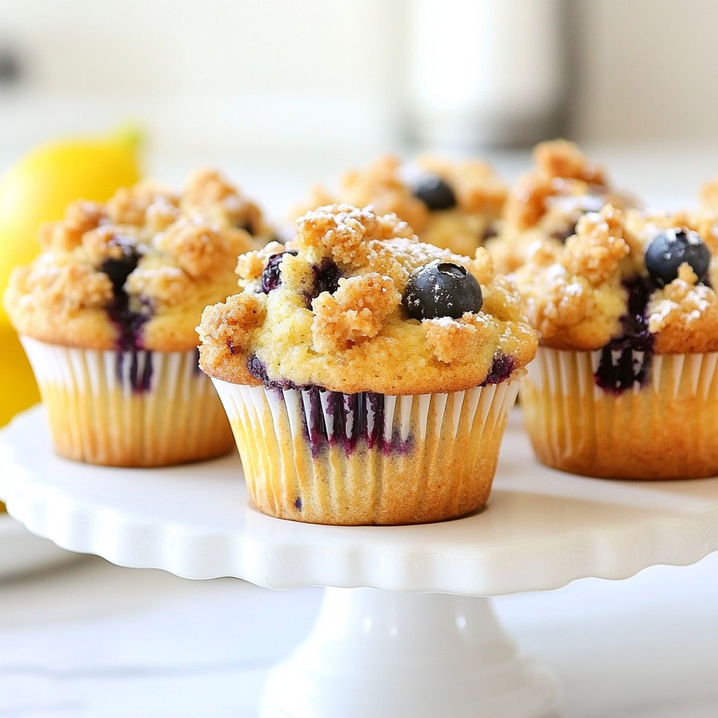 Lemon Blueberry Crumble Muffins Delightful Breakfast Treat
