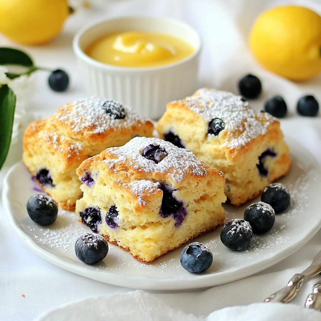 Blueberry Lemon Scones Simple and Flavorful Treat