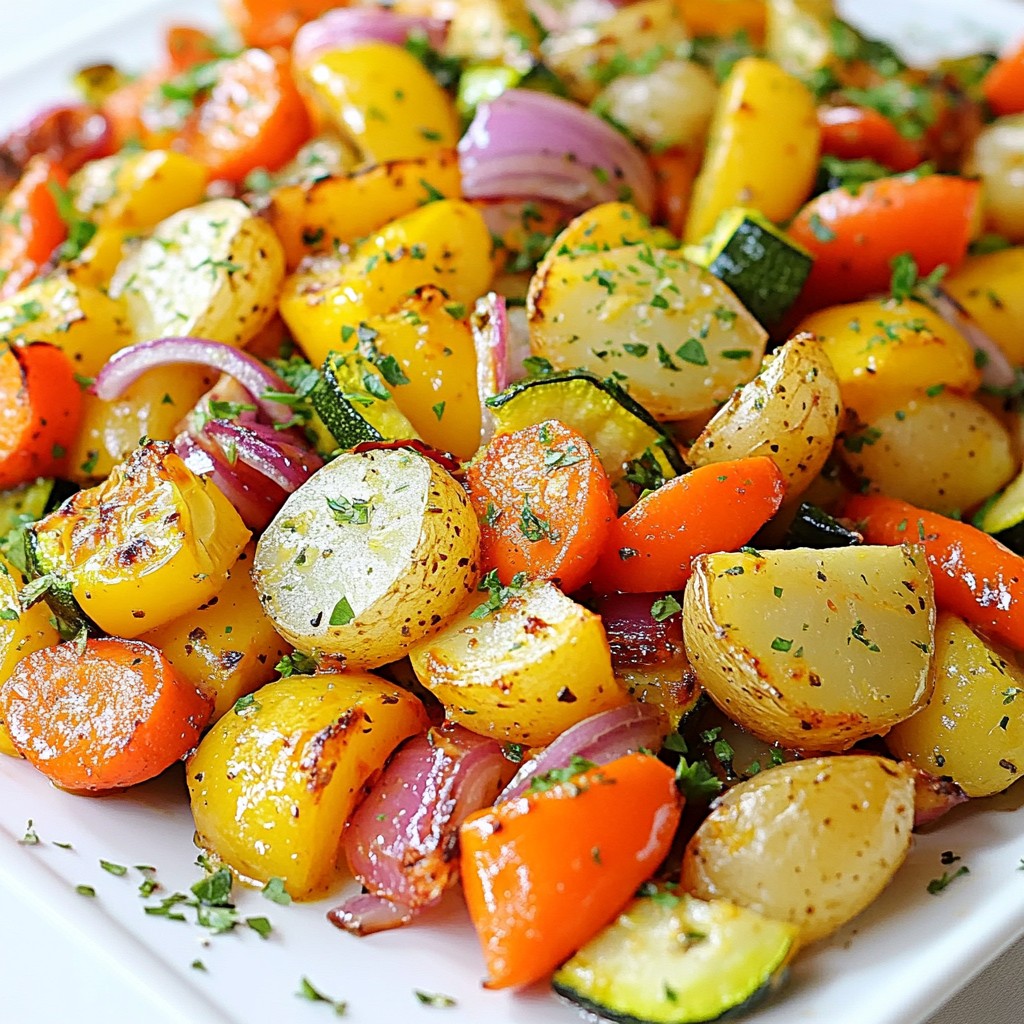 Lemon Herb Roasted Vegetables Crisp and Flavorful Dish