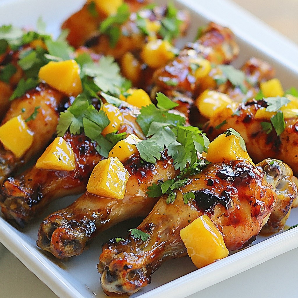 Mango Habanero Chicken Wings Flavorful and Spicy Dish