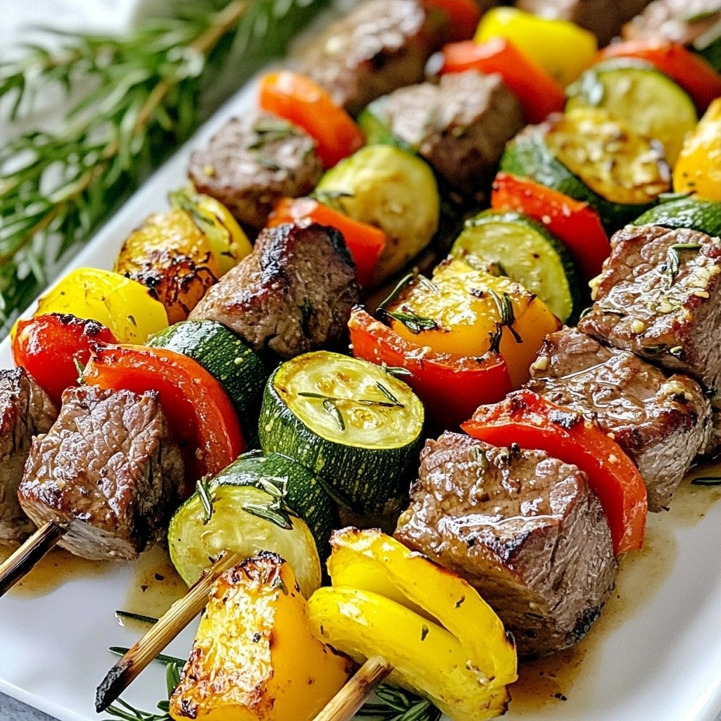 Savory Keto Garlic Butter Beef Skewers Easy Recipe