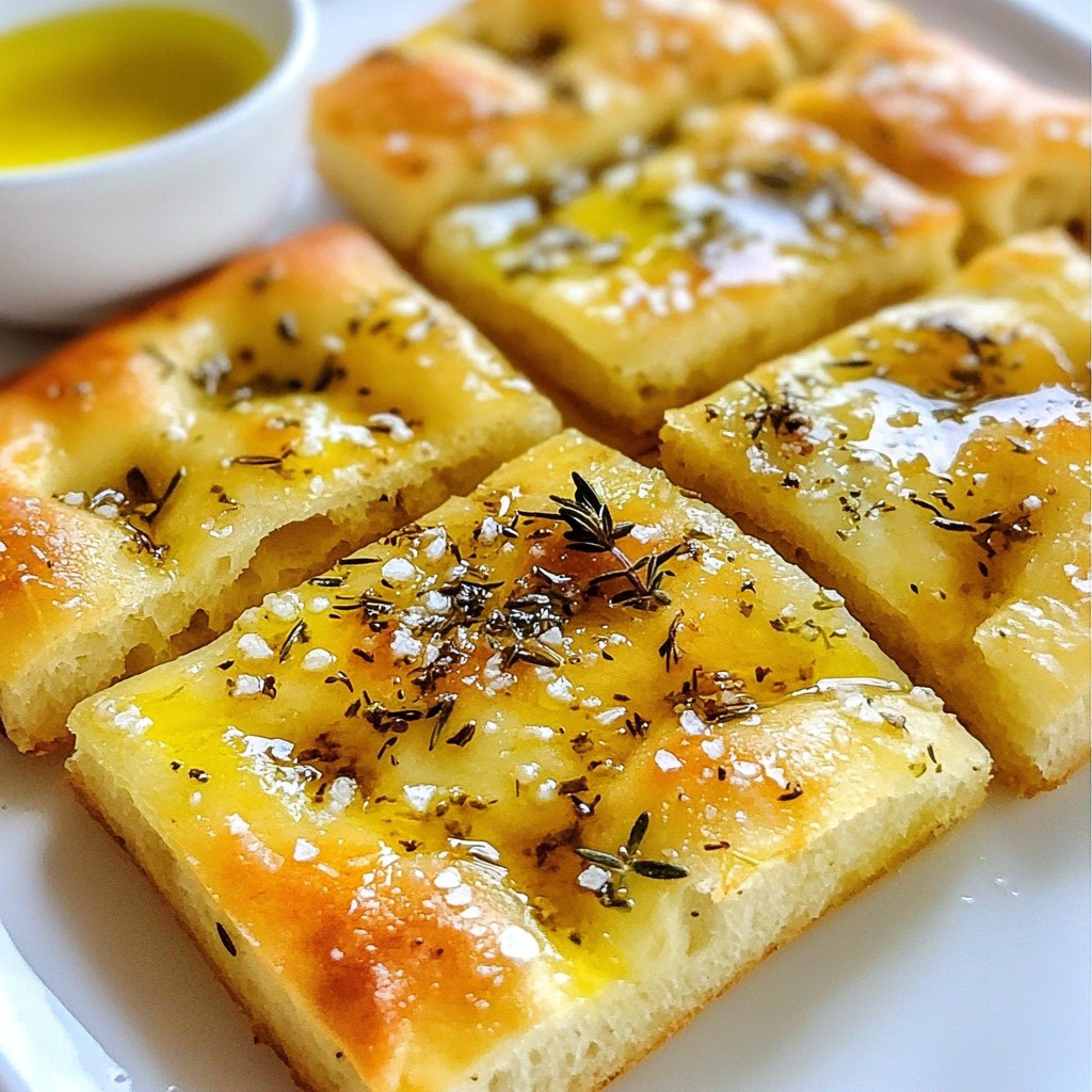 Herb Garlic Focaccia Bread Easy and Flavorful Recipe