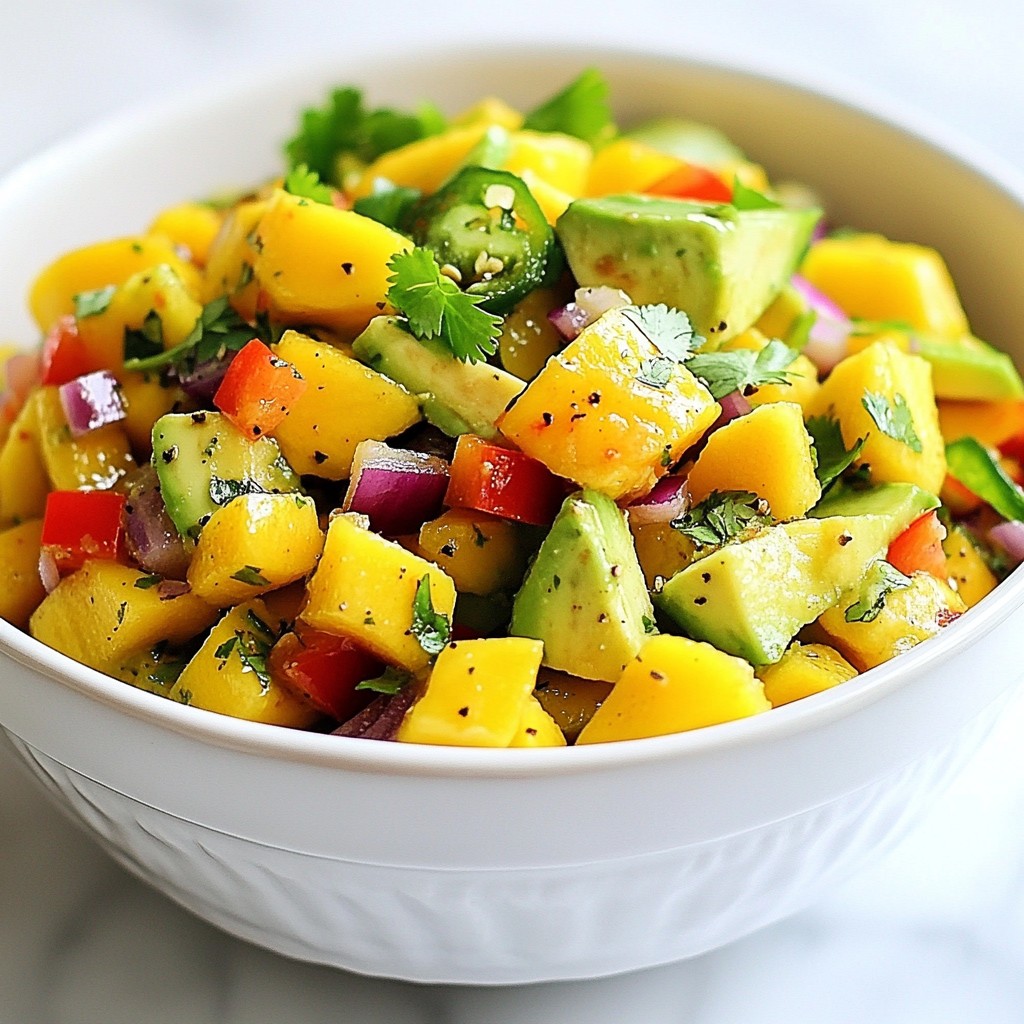 Mango Avocado Salsa Fresh and Flavorful Delight