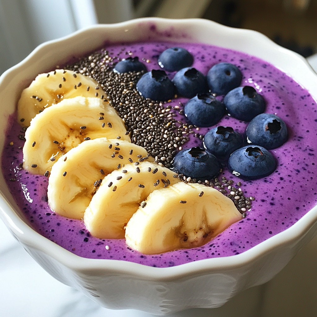 Blueberry Banana Protein Smoothie Healthy Energy Boost
