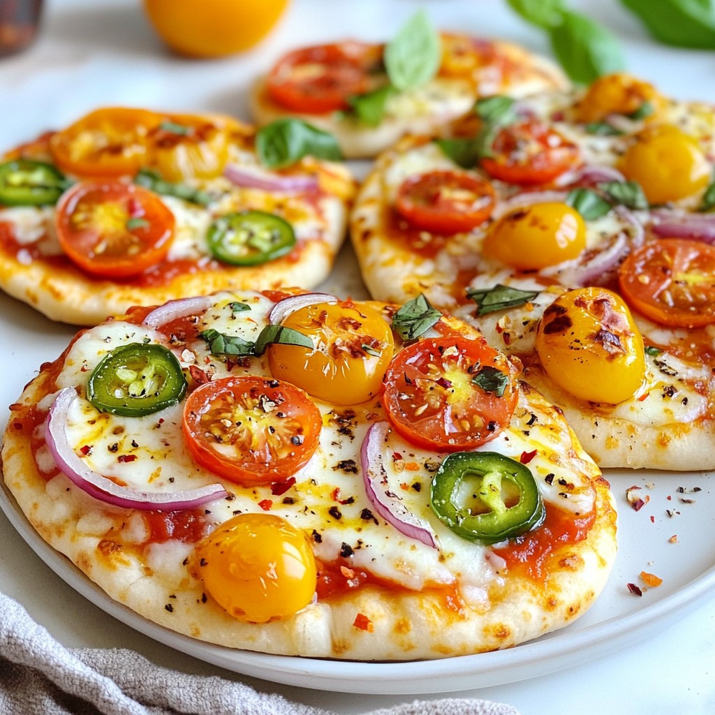 Spicy Garlic Naan Pizza Flavorful and Easy Recipe