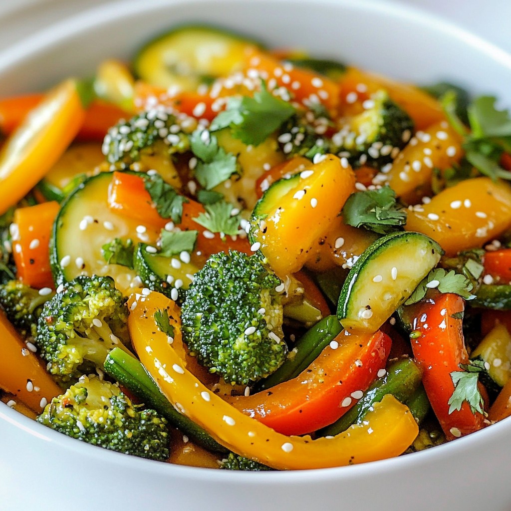 Honey Garlic Veggie Stir Fry Flavorful Quick Meal