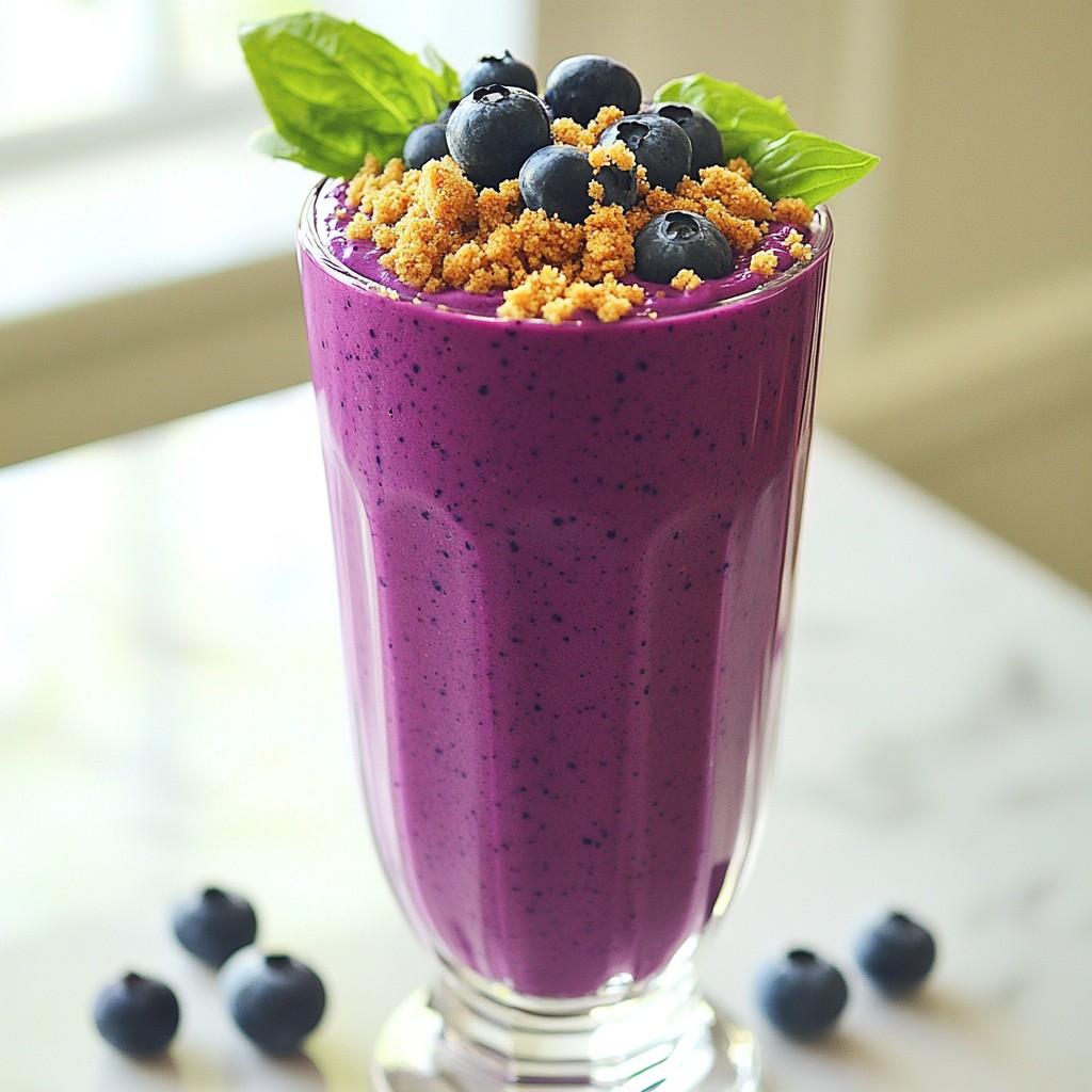 Satisfying Blueberry Cheesecake Smoothie Recipe