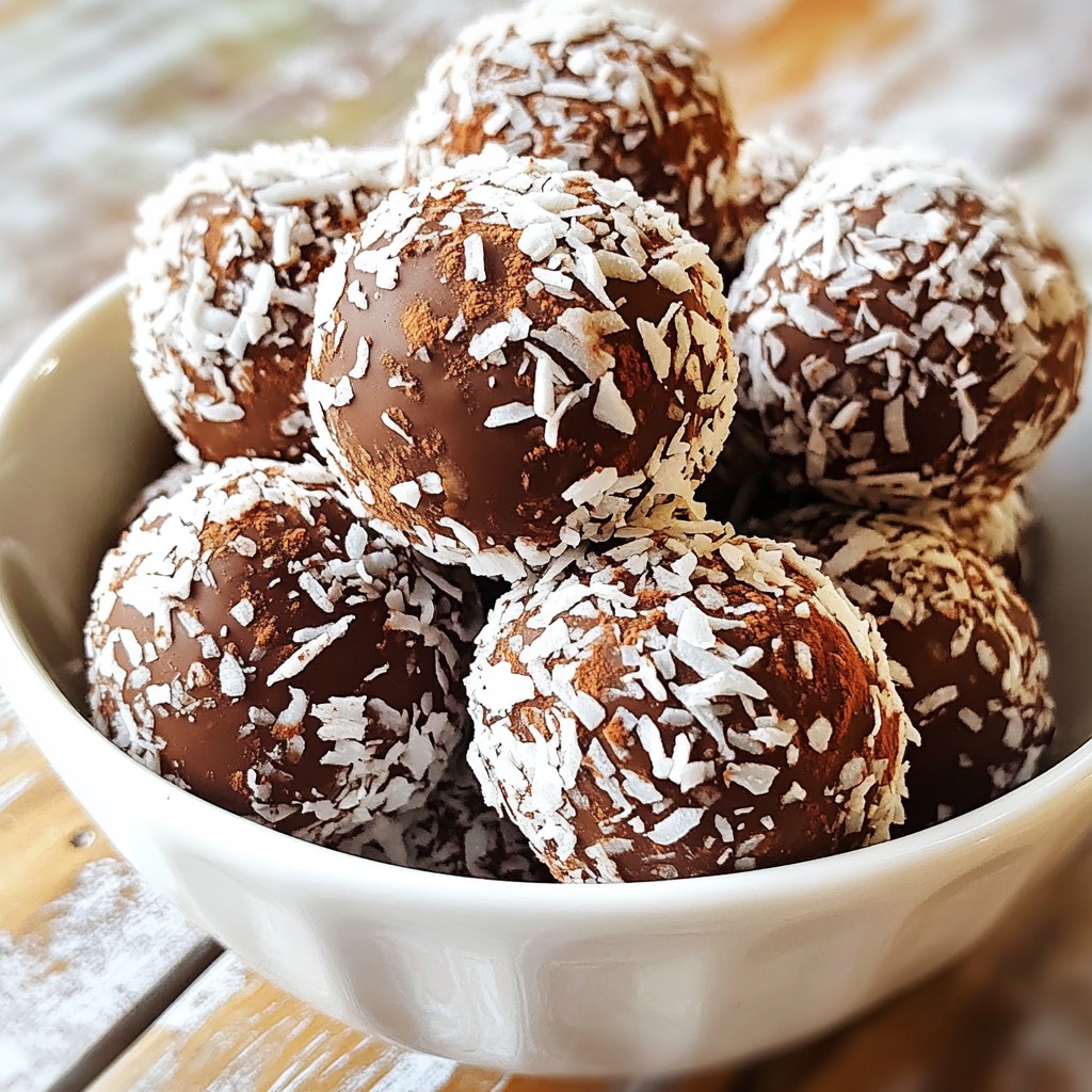 Chocolate Coconut Energy Truffles Delightful Snack Idea
