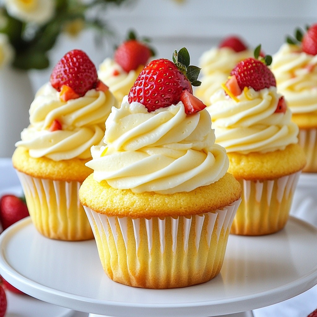 Strawberry Lemonade Cupcakes Fresh and Delicious Treat