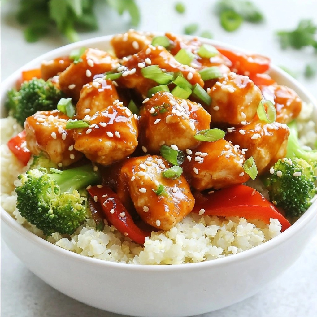 Easy Keto Sweet Chili Chicken Bowls for a Tasty Meal