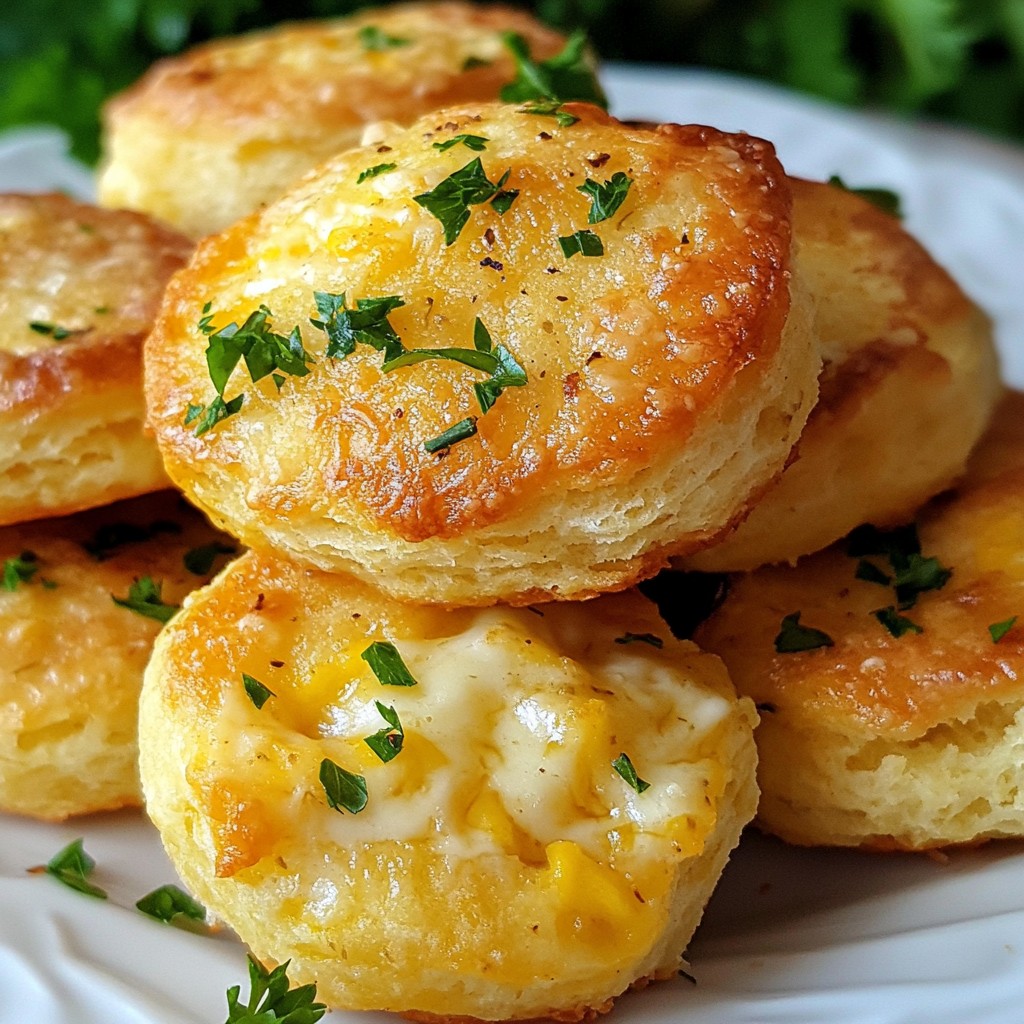 Savory Keto Garlic Cheese Biscuits Simple Recipe