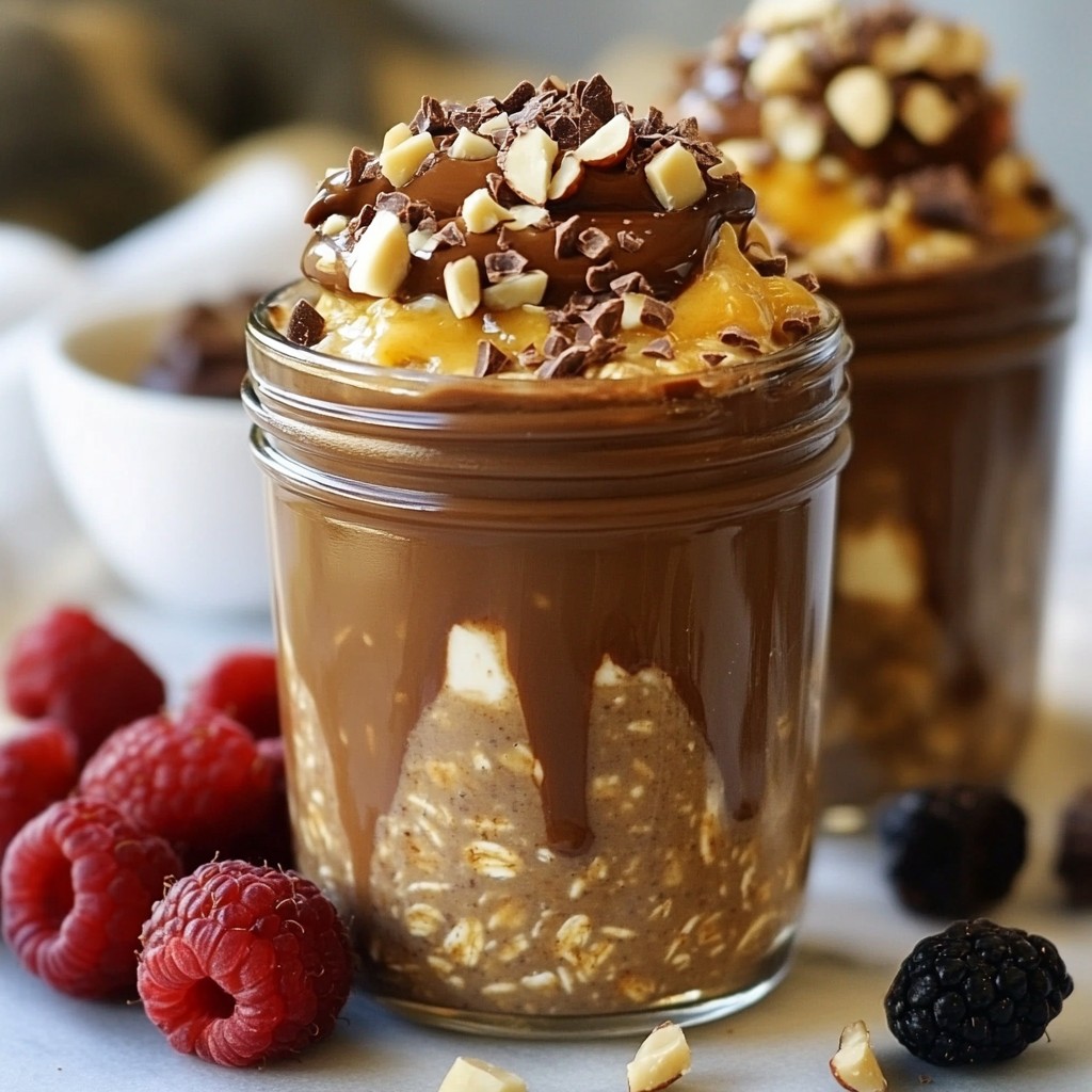Hazelnut Mocha Overnight Oats Simple and Tasty Recipe