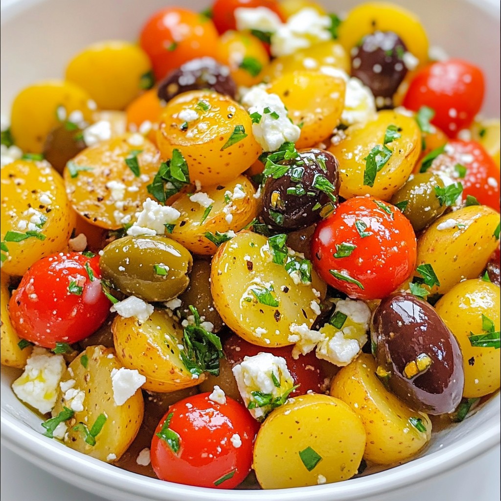 Greek Lemon Potato Salad Refreshing and Flavorful Dish