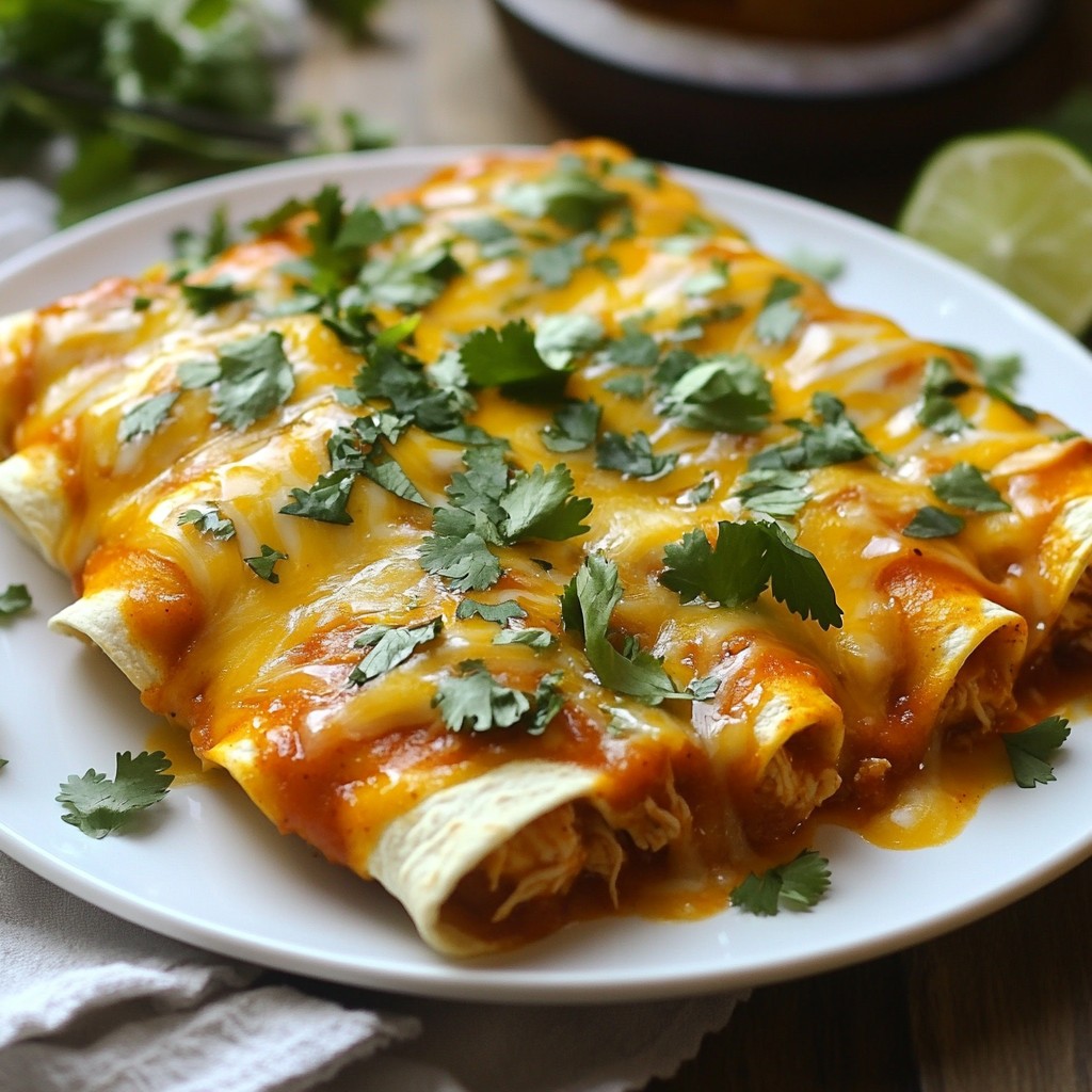 Honey Lime Chicken Enchiladas Tasty Dinner Recipe