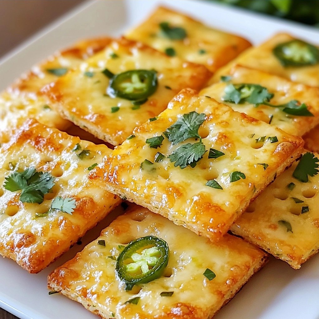 Crunchy Keto Jalapeño Lime Cheese Crackers Recipe