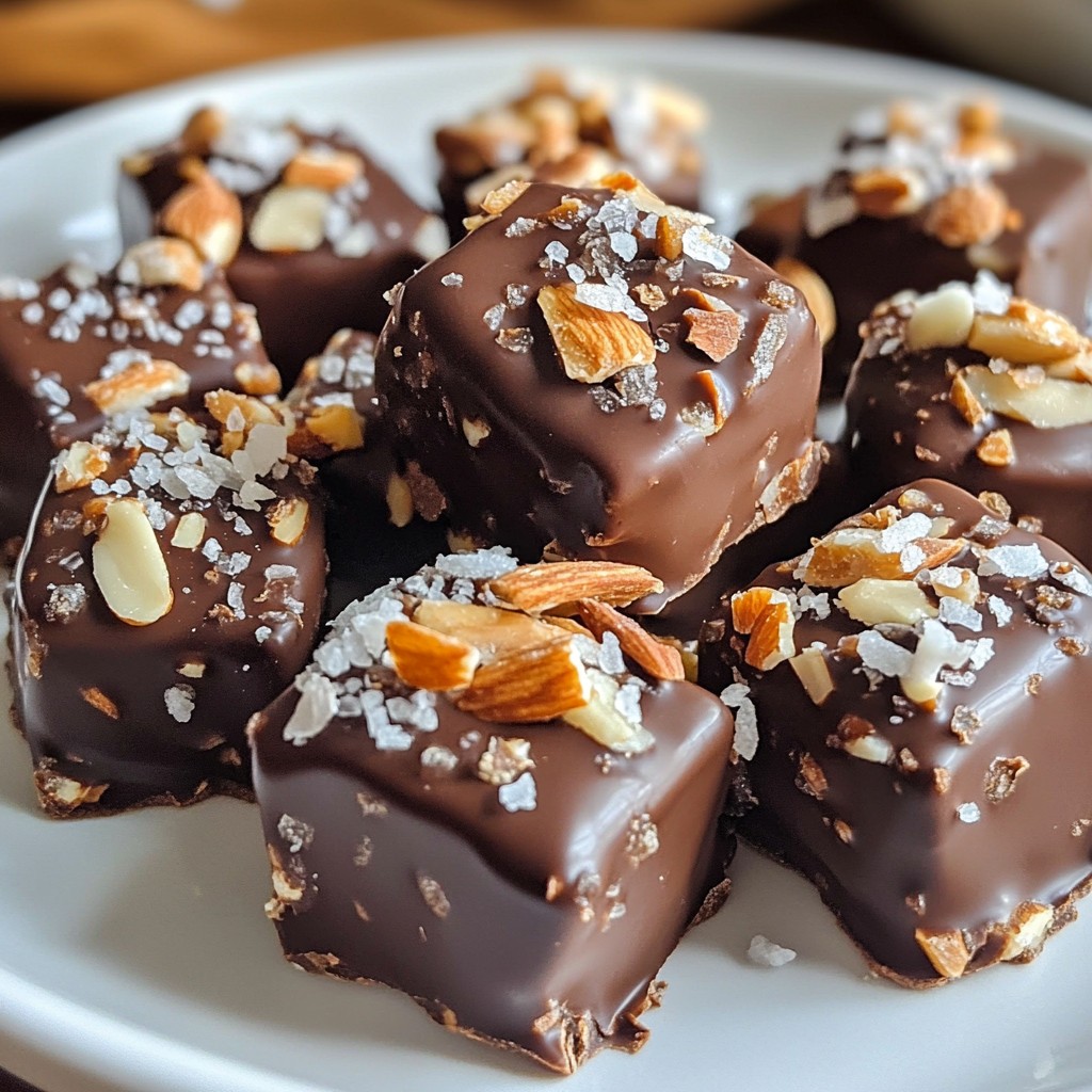 Crunchy Sugar-Free Dark Chocolate Almond Clusters Delight