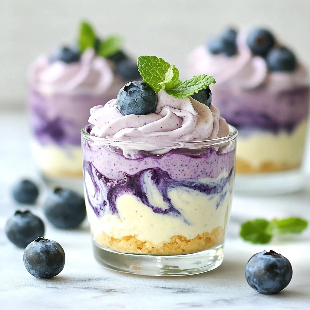 Creamy Keto Blueberry Cheesecake Mousse Delight