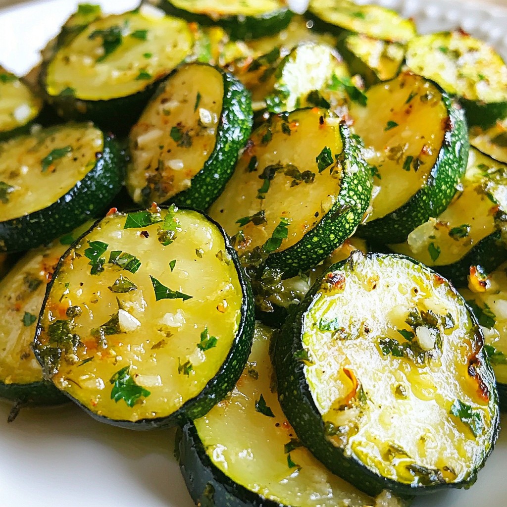Garlic Herb Roasted Zucchini Simple and Tasty Dish