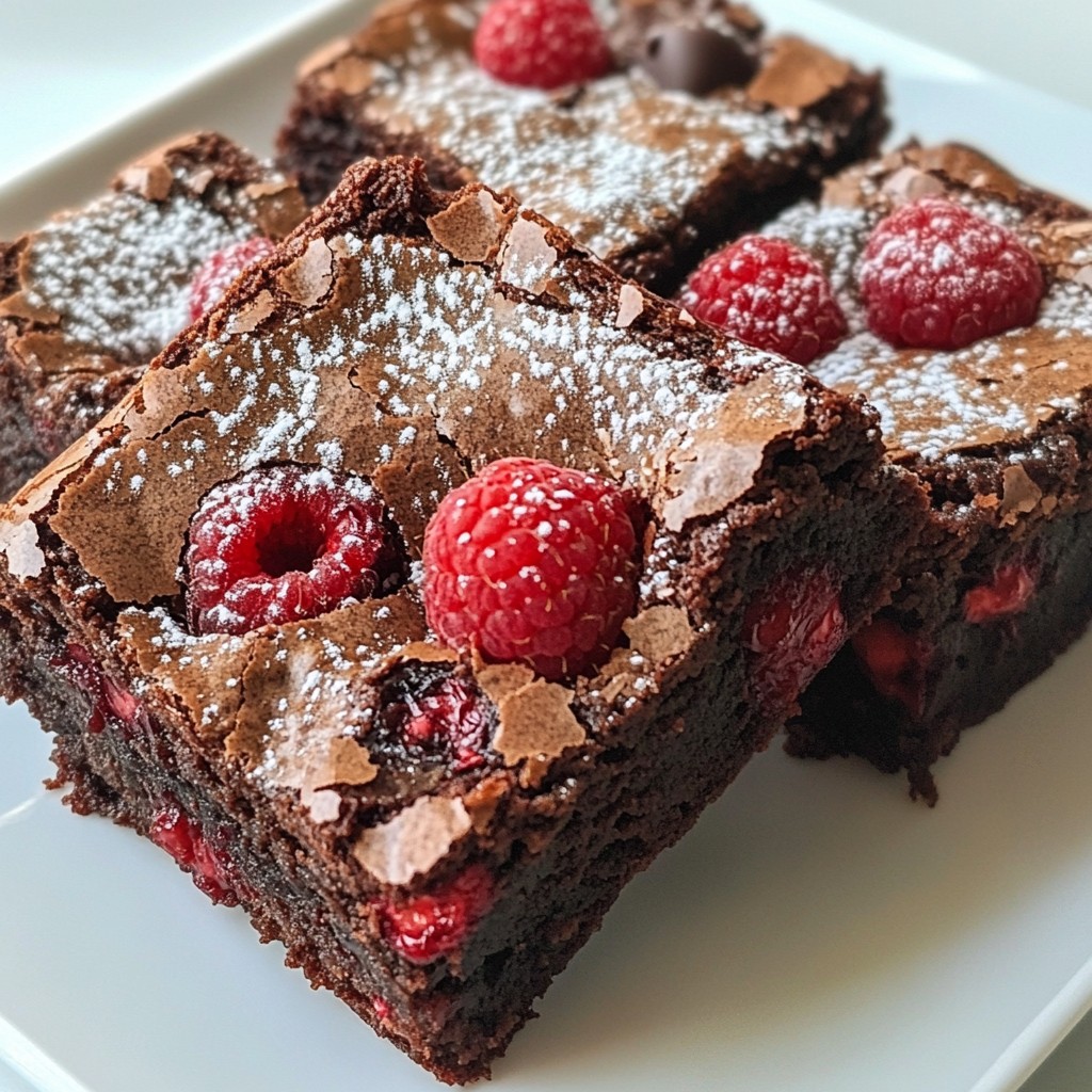 Raspberry Chocolate Chunk Brownies Irresistible Treat