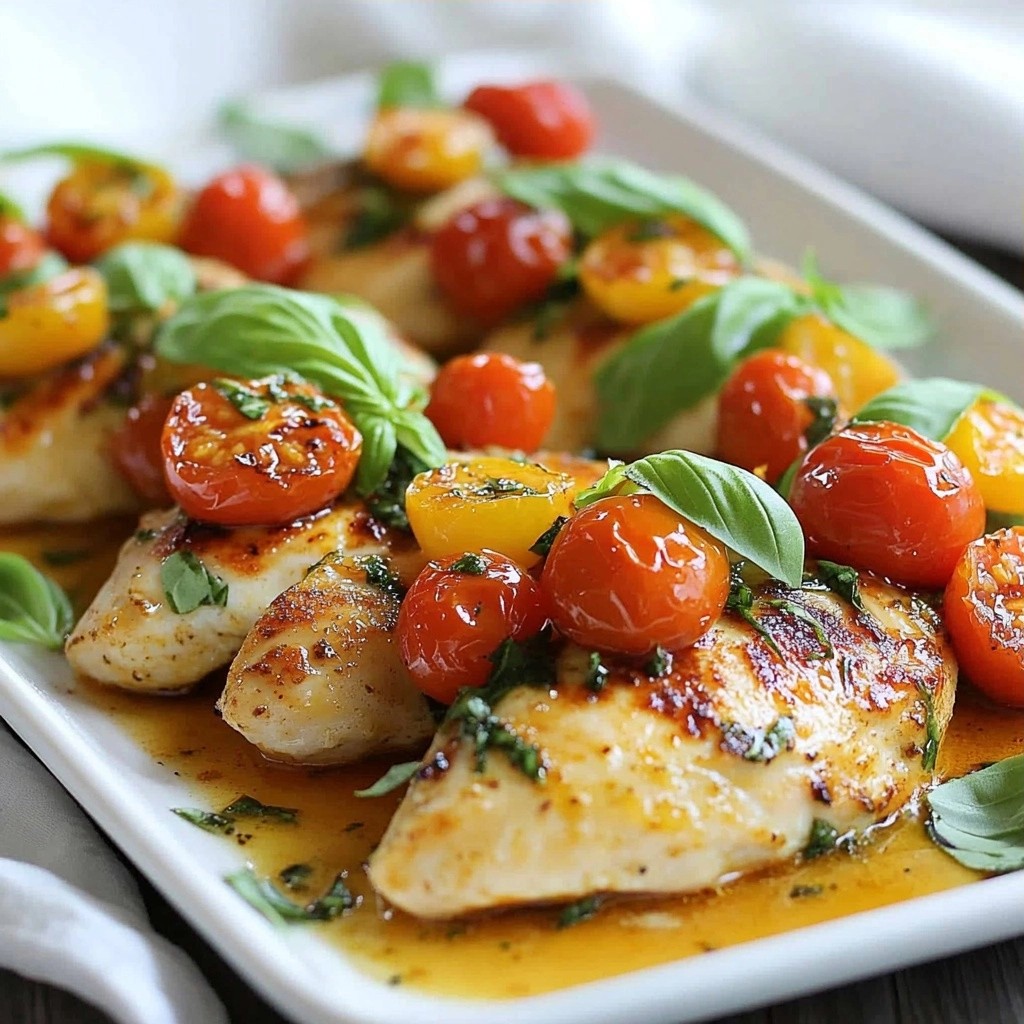 Savory Low-Carb Tomato Basil Chicken Delightful Meal