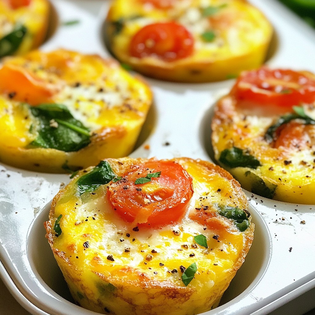 Low-Carb Veggie Omelet Muffins Tasty and Easy Treat