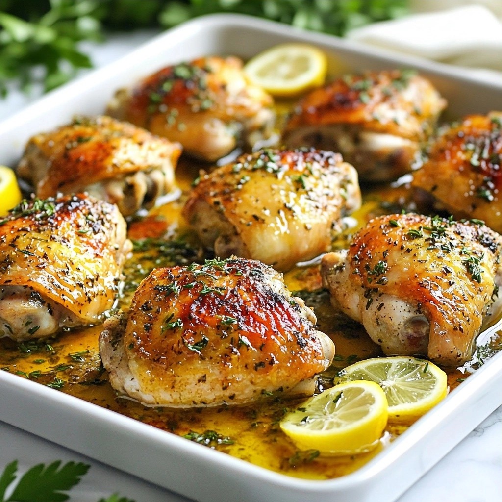 Savory Keto Herb Roasted Chicken Thighs Recipe