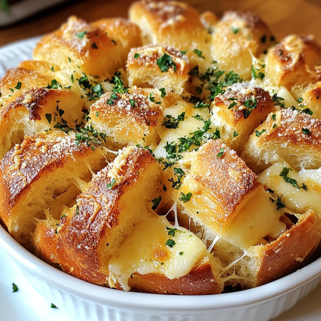 Savory Garlic Parmesan Pull Apart Bread Recipe