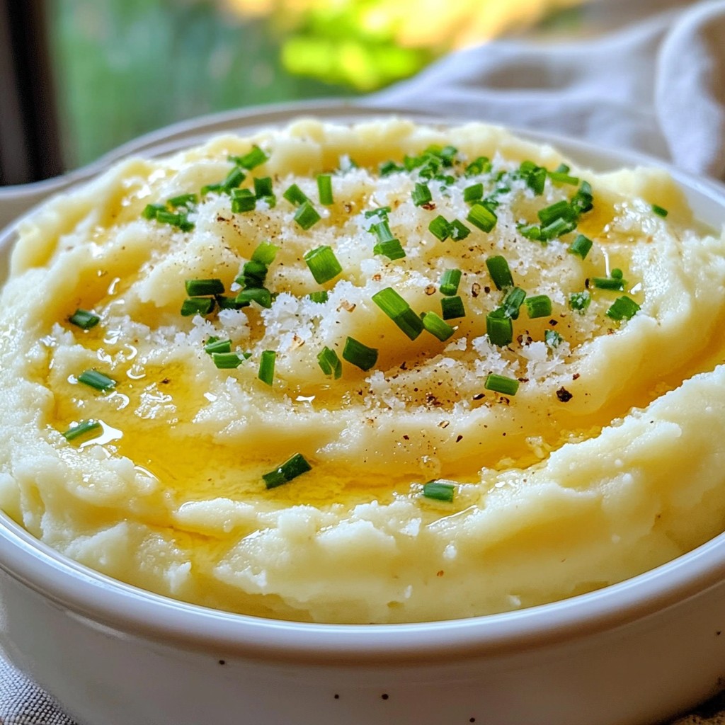 Garlic Parmesan Mashed Cauliflower Creamy Delight