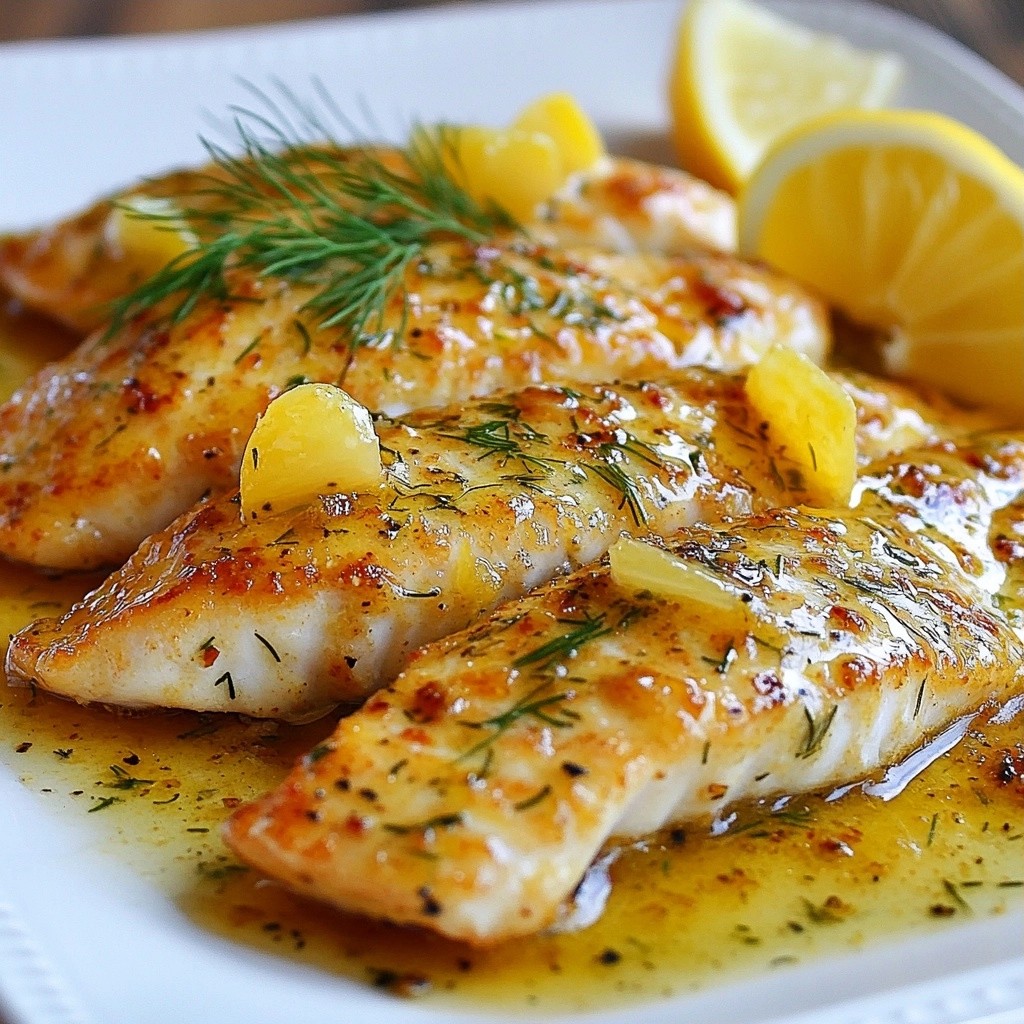 Zesty Keto Lemon Butter Tilapia Fillets Delight