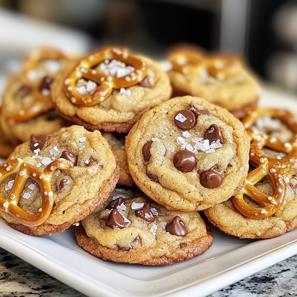 Caramel Pretzel Chocolate Chip Cookies Delightful Treat