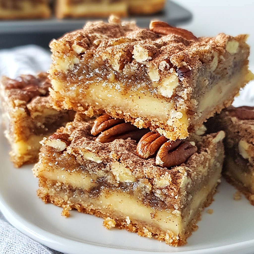 Crunchy Sugar-Free Cinnamon Pecan Bars Delight