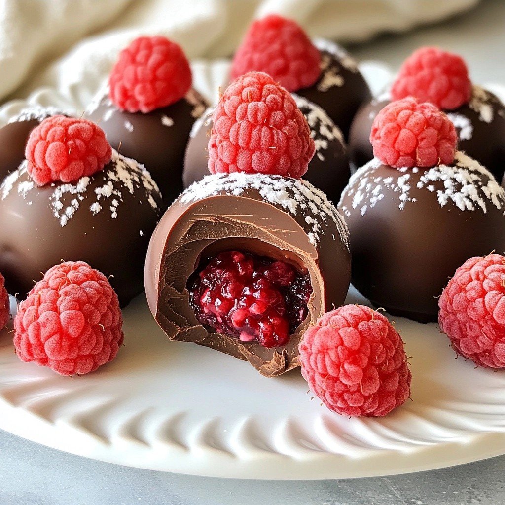 Sugar-Free Chocolate Raspberry Truffle Bites Delight