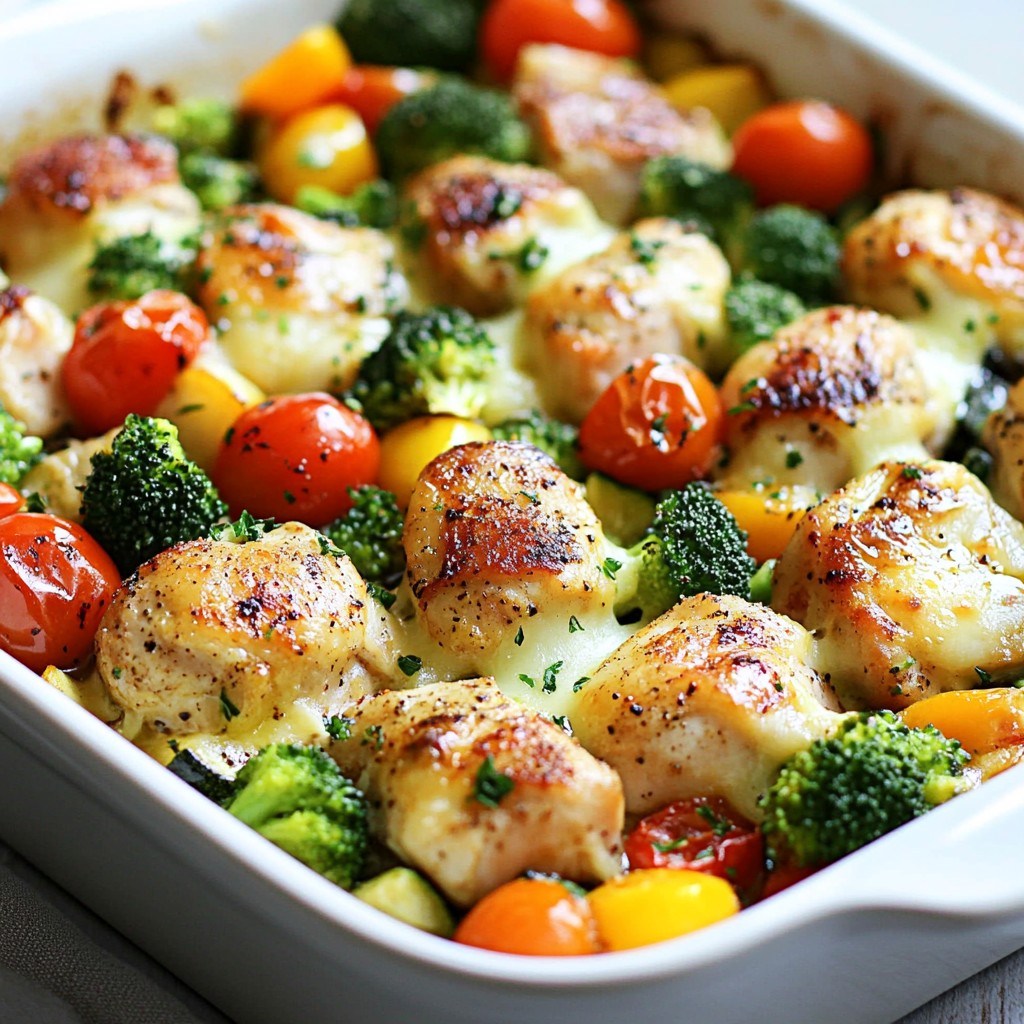 Quick Keto Chicken and Veggie Bake Delightful Dish