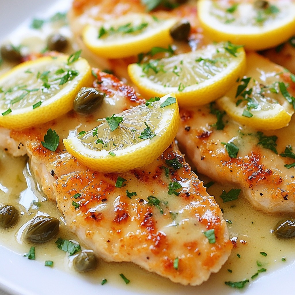 Creamy Lemon Chicken Piccata Savory Delight Recipe