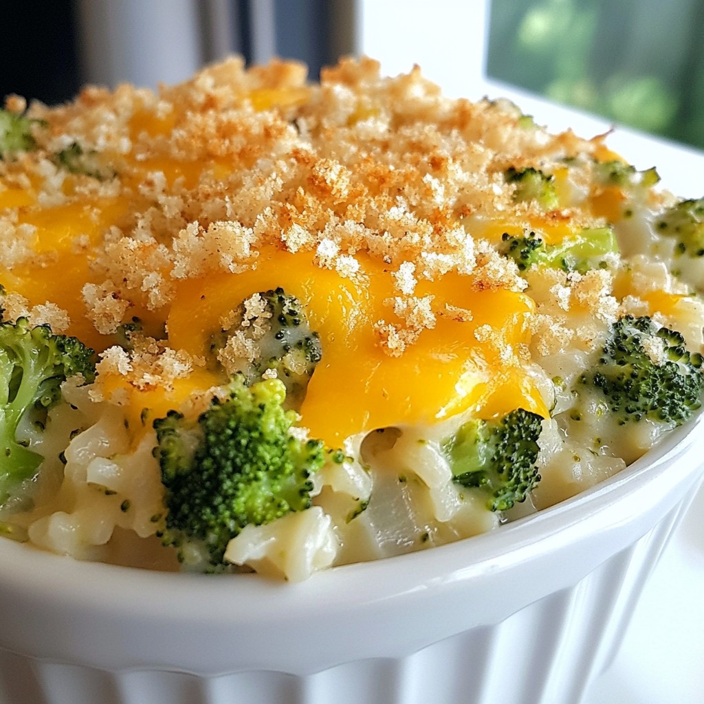 Cheesy Broccoli Rice Casserole Tasty and Simple Meal