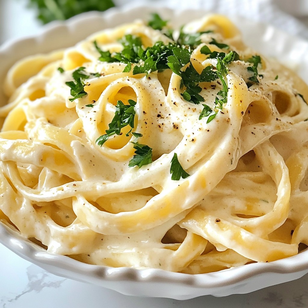 Vegan Creamy Cashew Alfredo Flavorful Pasta Recipe
