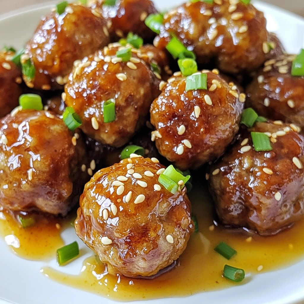 Honey Garlic Glazed Meatballs Flavorful and Simple Recipe