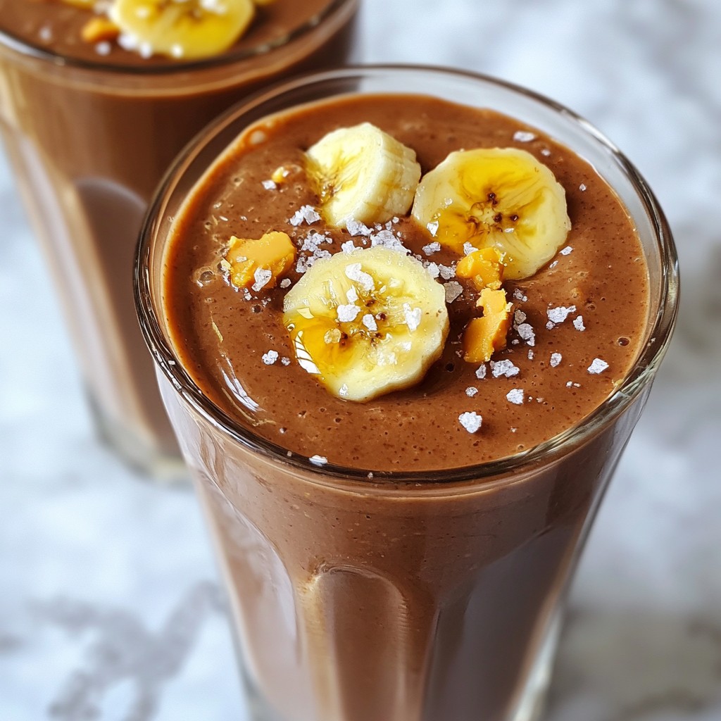 Chocolate Peanut Butter Banana Smoothie Delightful Treat