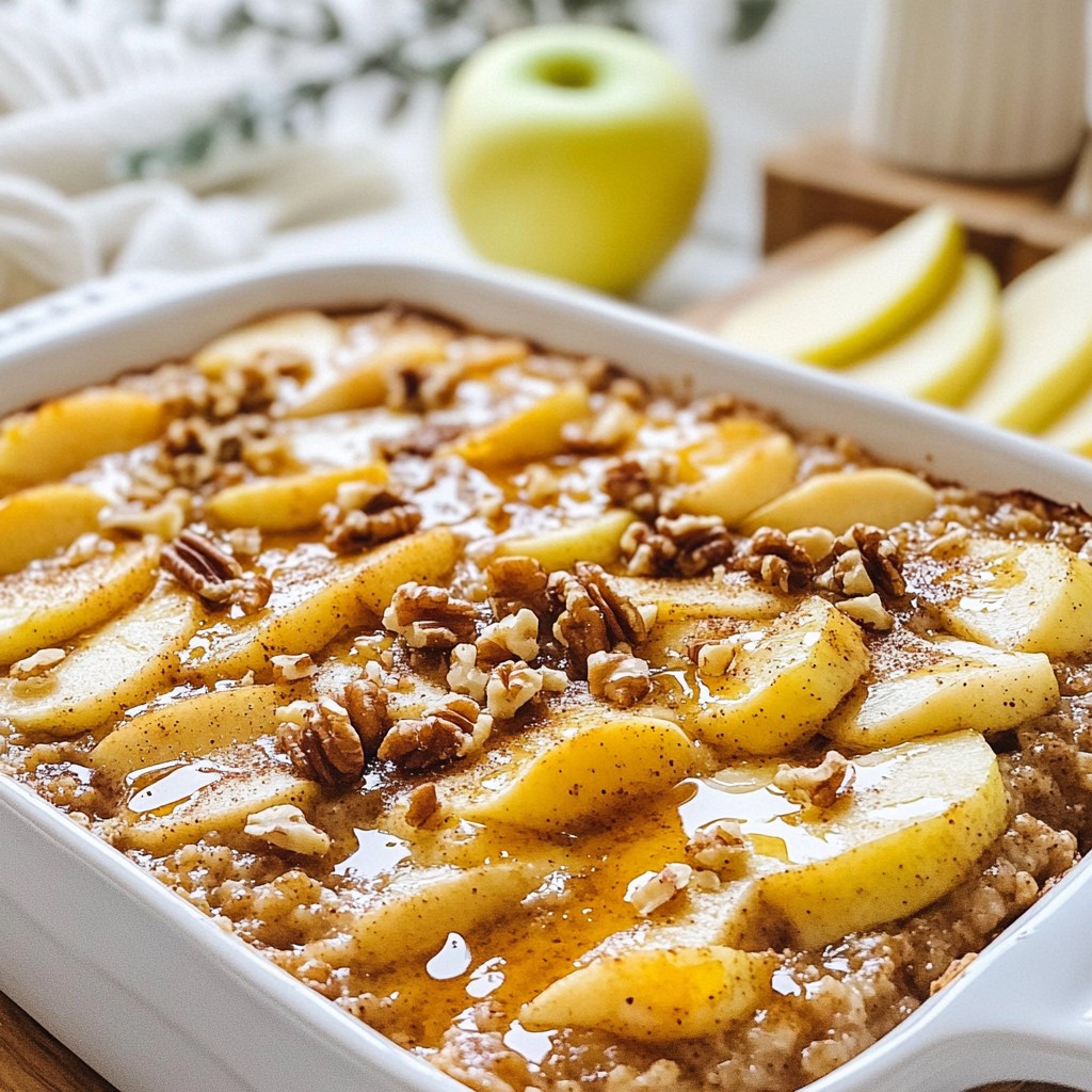 Apple Cinnamon Oatmeal Bake Healthy Morning Delight