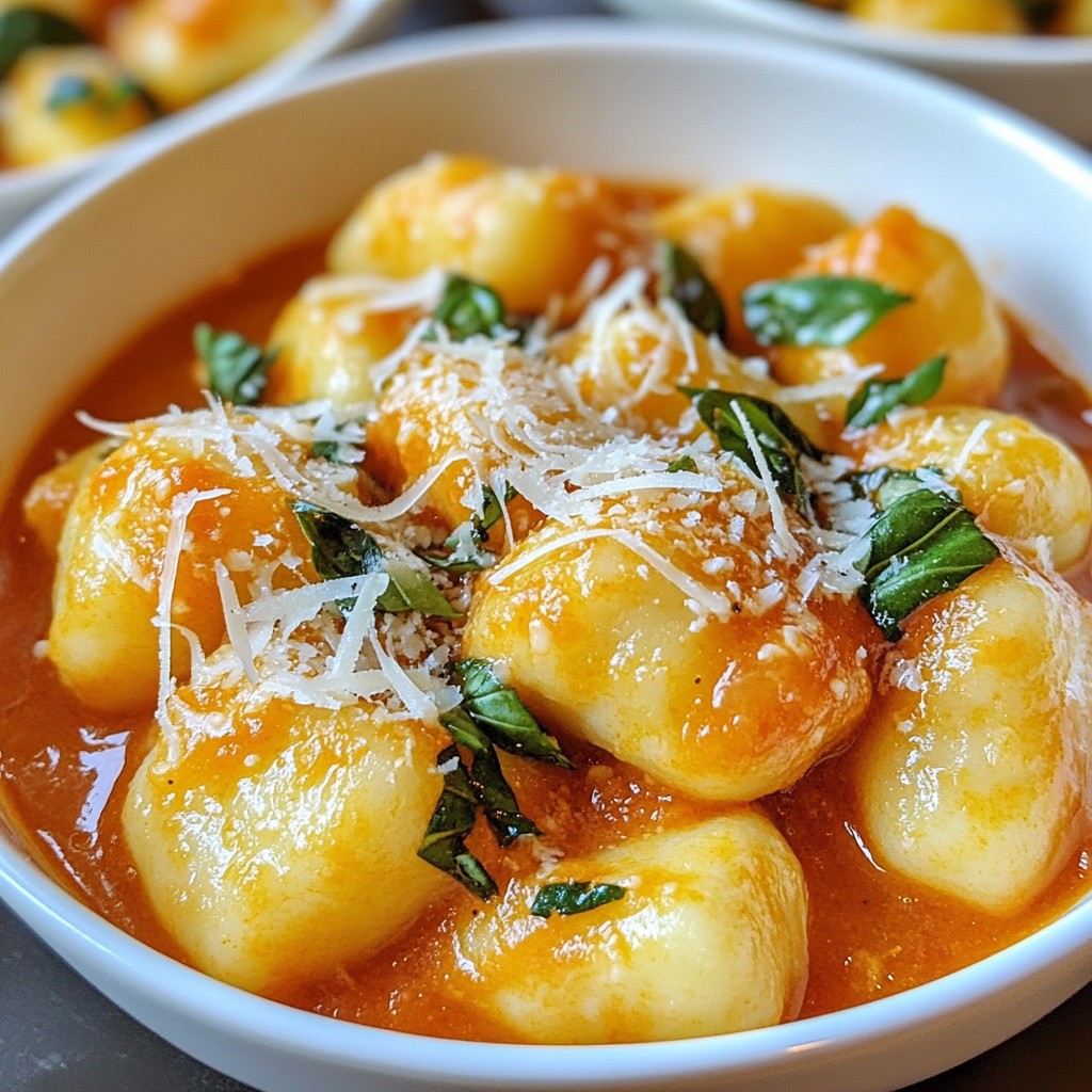 Creamy Tomato Basil Gnocchi Comfort Food Delight