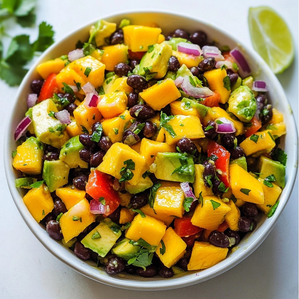 Mango Avocado Black Bean Salad Flavorful and Fresh