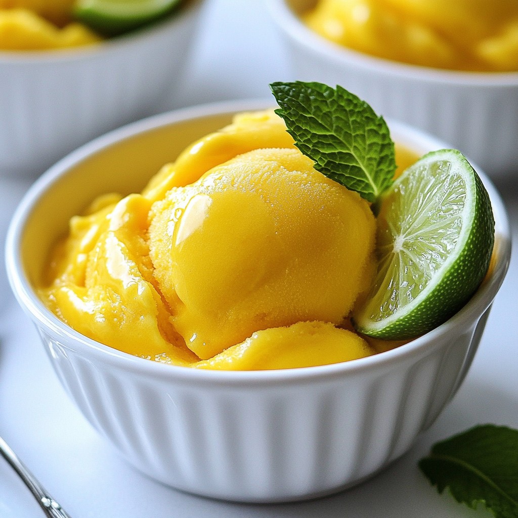 Mango Passionfruit Sorbet Refreshing and Simple Recipe