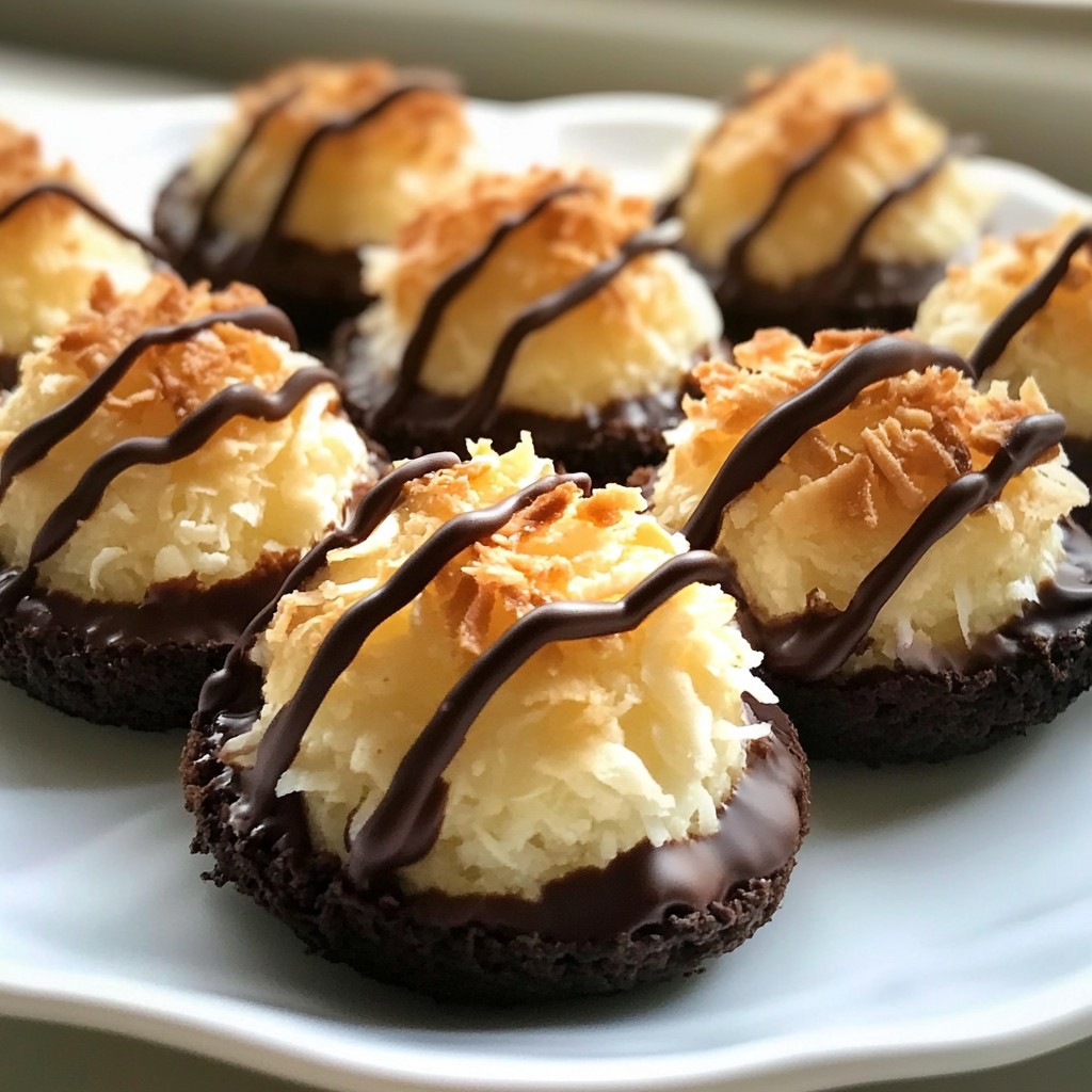 Chocolate Dipped Coconut Macaroons Simple Recipe