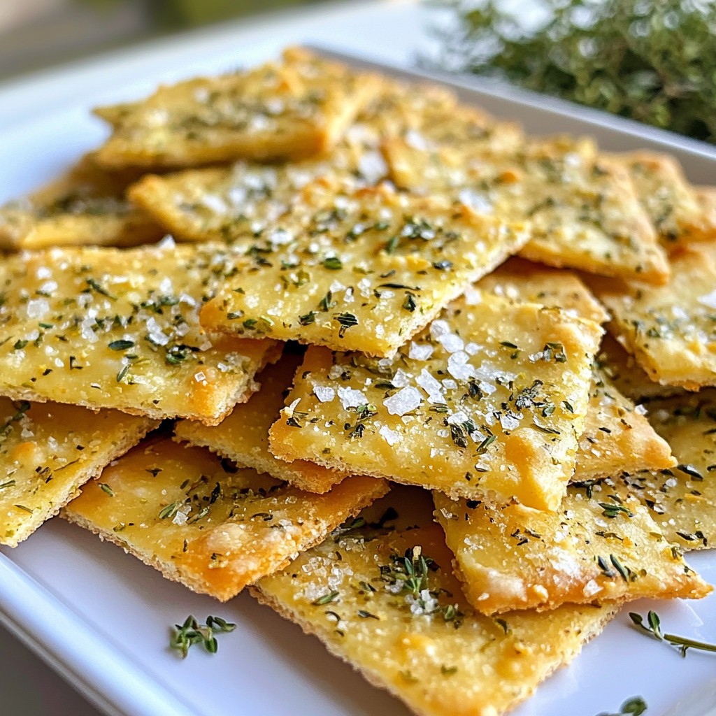 Crunchy Keto Herb Parmesan Crackers Delightful Snack