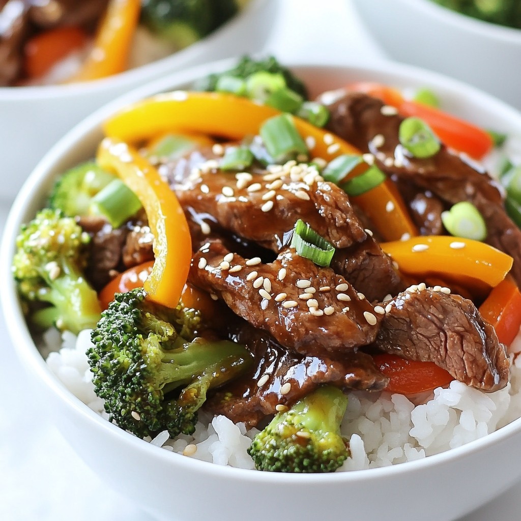 Teriyaki Beef Rice Bowls Tasty and Easy Recipe