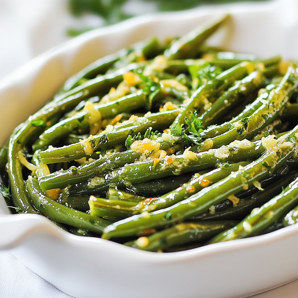 Garlic Parmesan Roasted Green Beans Easy and Tasty Dish