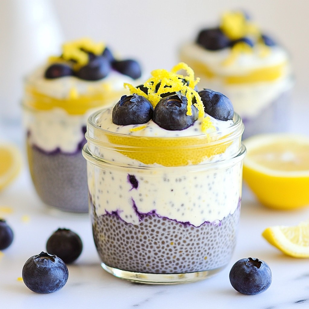 Lemon Blueberry Chia Pudding Refreshing and Healthy Treat