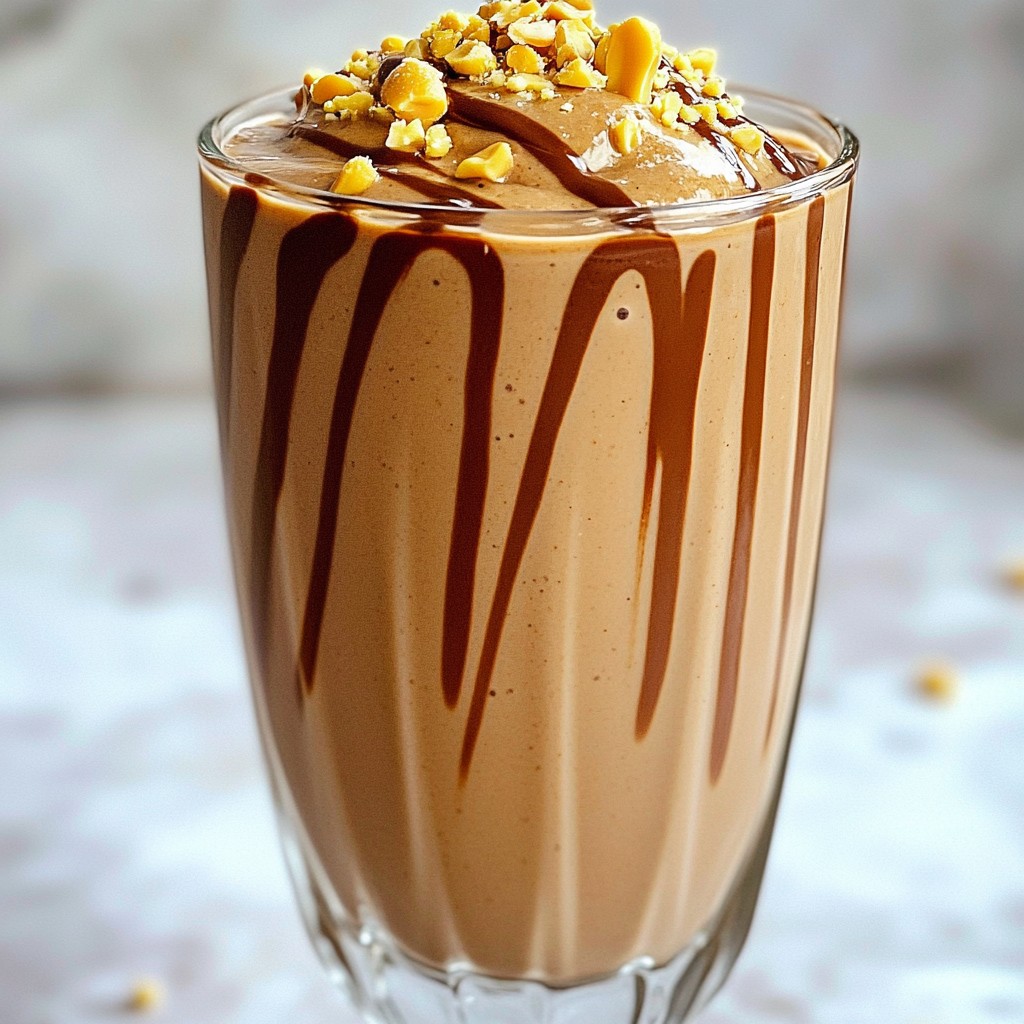 Vegan Peanut Butter Cup Smoothie Creamy Delight